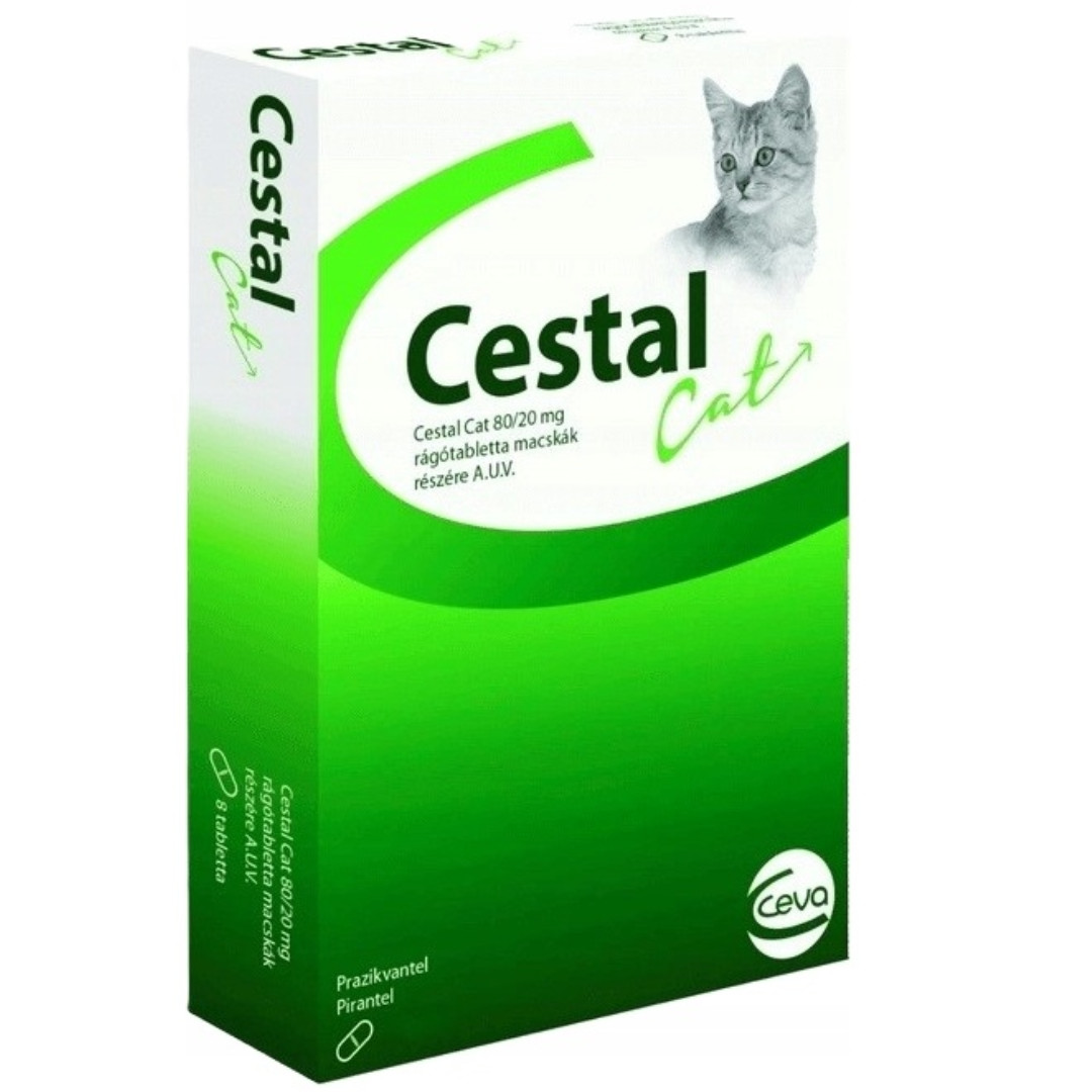 CEVA Cestal Cat - tablety na odčervení pro kočky - 8 ks - foto 1