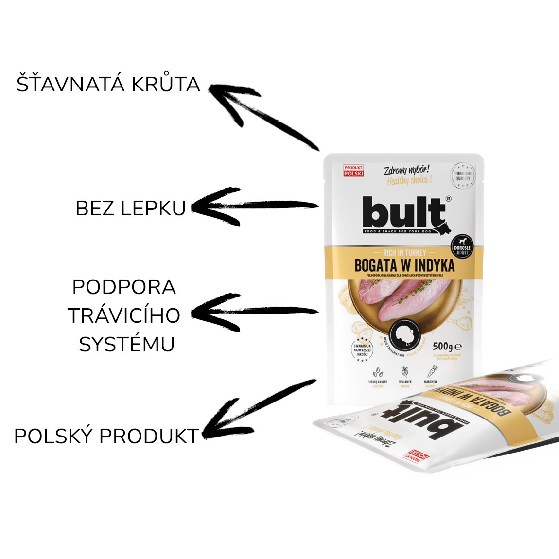 BULT MIX příchutí – mokré krmivo pro psy – 8x500g - foto 6