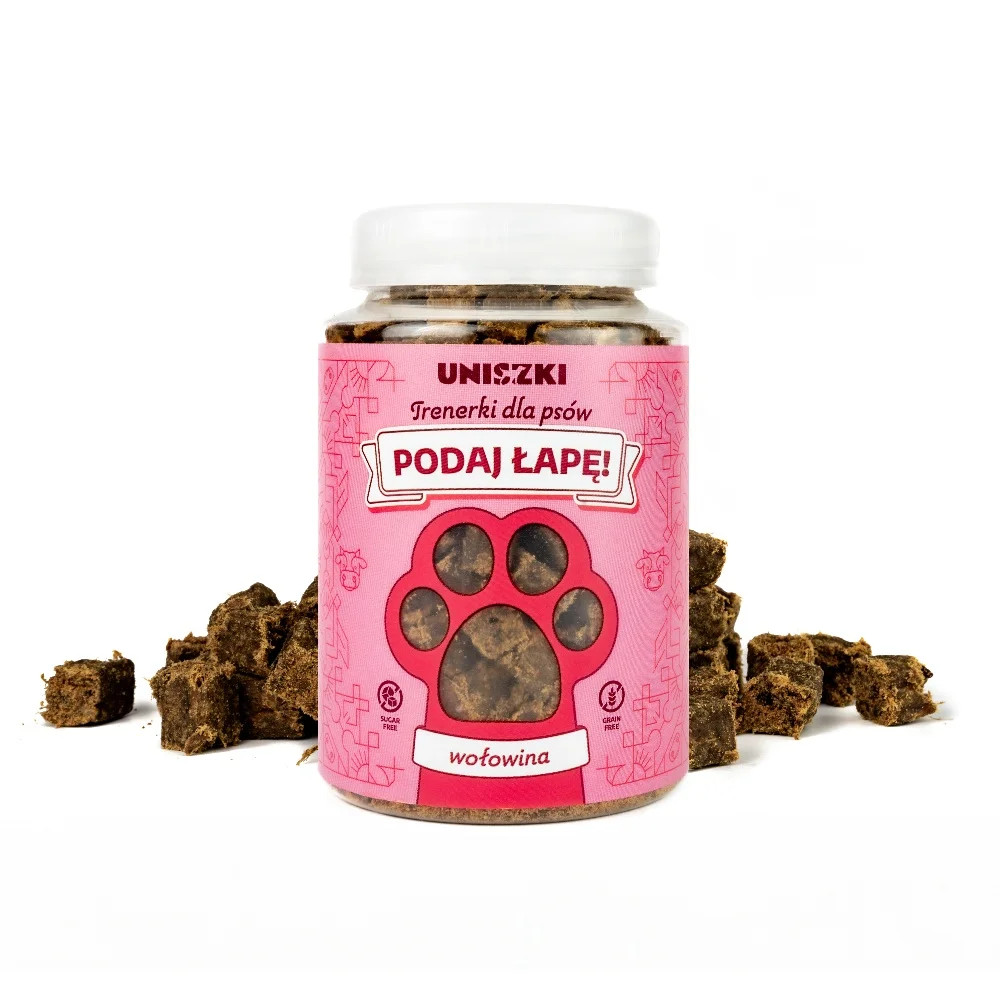 UNISZKI Tréninkové pamlsky Podaj łapę MIX 3 chutí - pamlsek pro psy - 3x210g - foto 22