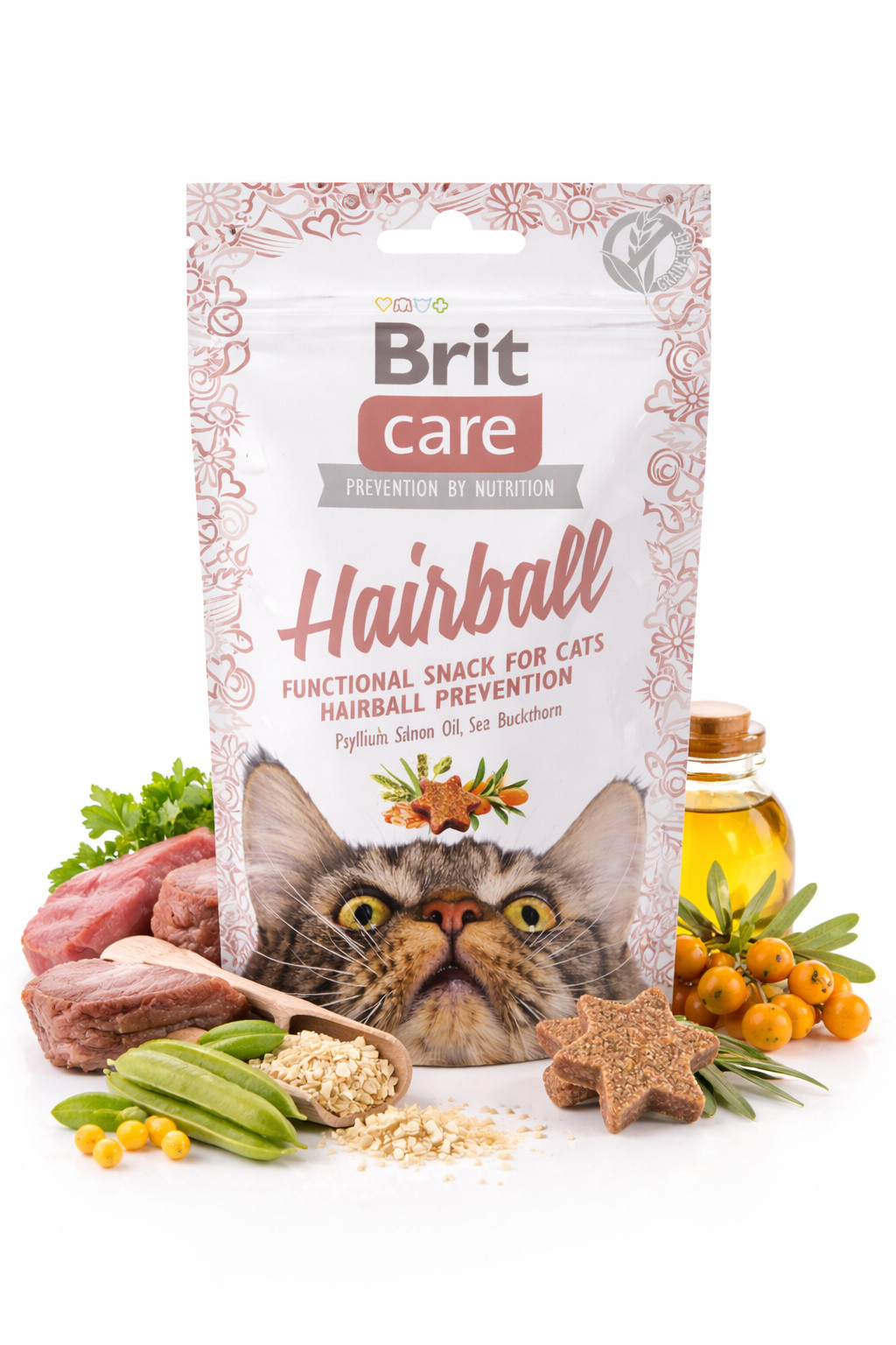 BRIT Care Cat Snack Hairball - pamlsek pro kočky - 50 g - foto 2