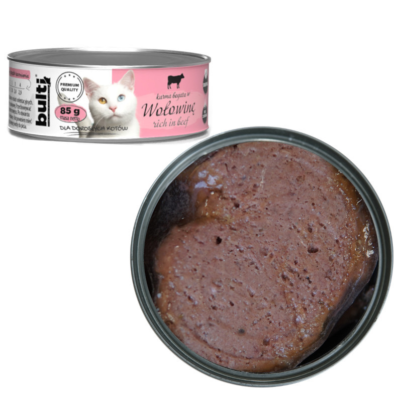 BULTI Mielonka MIX 5 příchutí - mokré krmivo pro kočky - 6x85g - foto 10