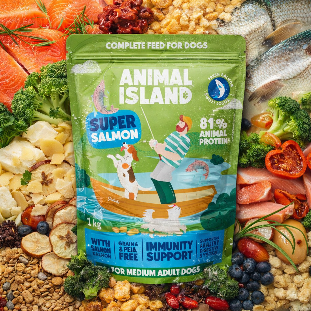 ANIMAL ISLAND Losos – suché krmivo pro psa – 2x1kg - foto 2