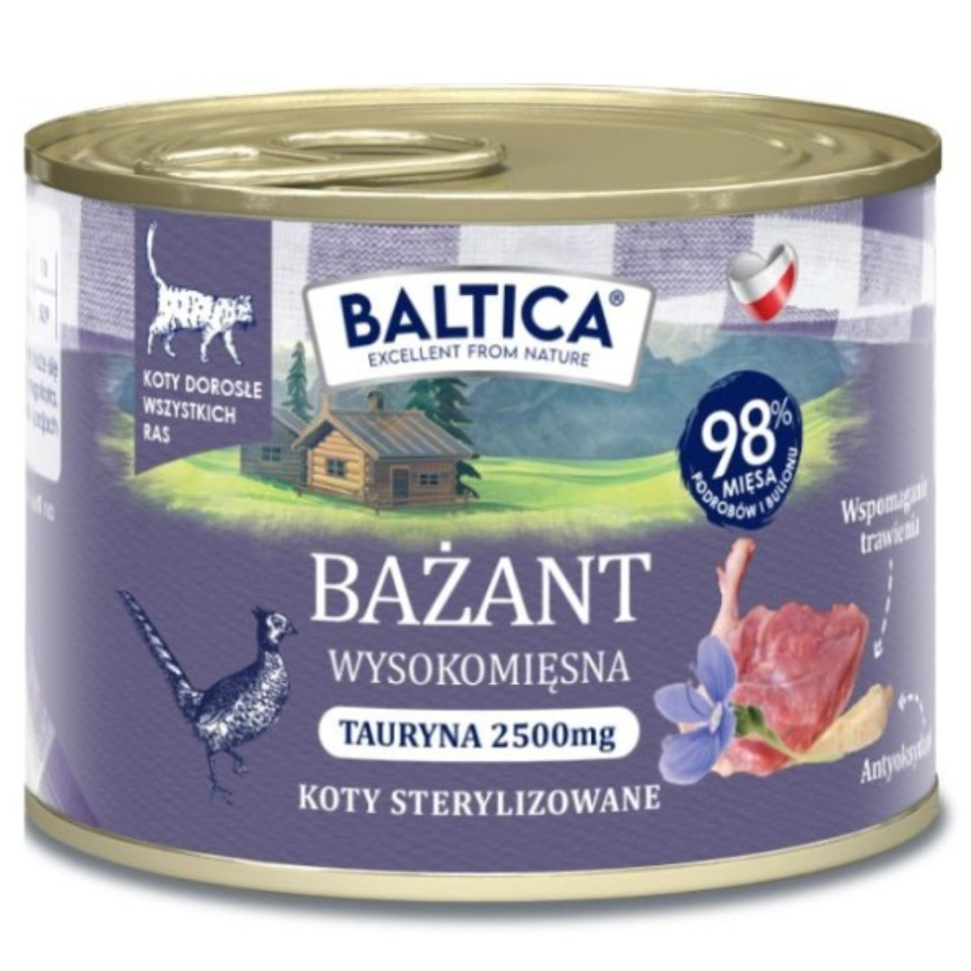 BALTICA Smaki regionów Mono Pheasant - mokré krmivo pro kočky - 185g - foto 1