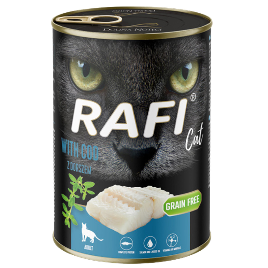 RAFI Cat Adult with cod - mokré krmivo pro kočky - 400g - foto 1