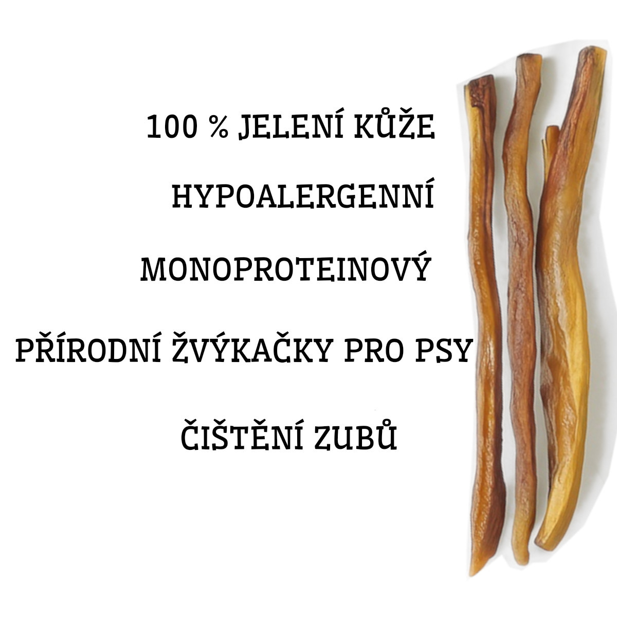 BULT Deer skin - pamlsek pro psa - 100g - foto 2