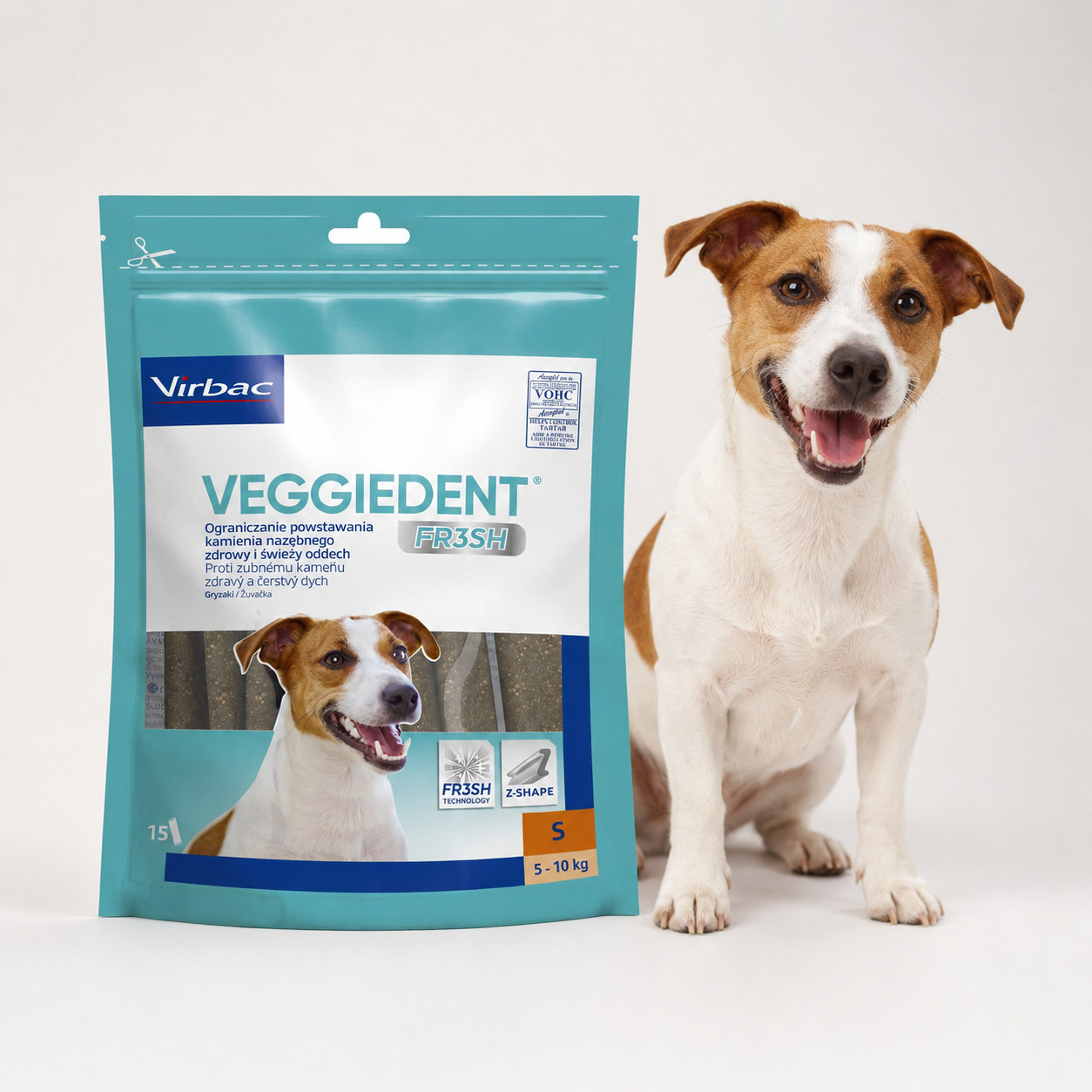 Veggiedent Fresh S (5–10 kg) – pamlsek pro psy – 456 g - foto 4