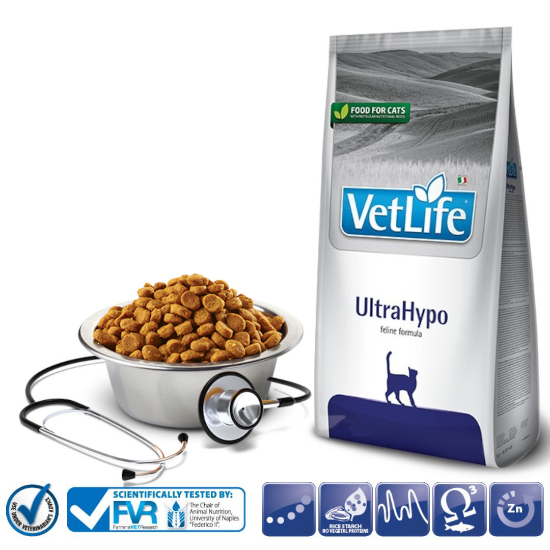 FARMINA Vet Life Ultrahypo Feline suché krmivo pro kočky - 2 kg - foto 2