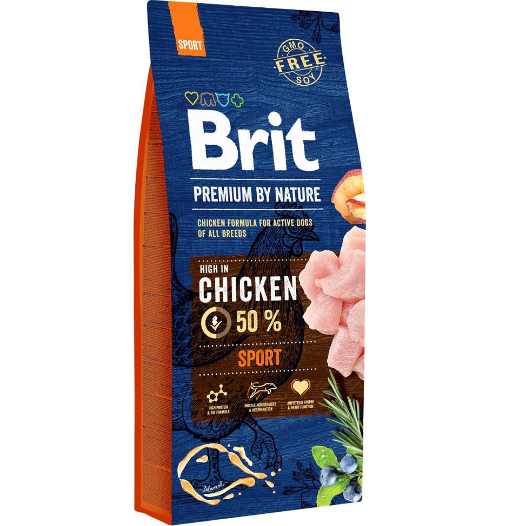 BRIT Premium by Nature Sport Chicken - suché krmivo pro psy - 15 kg - foto 1