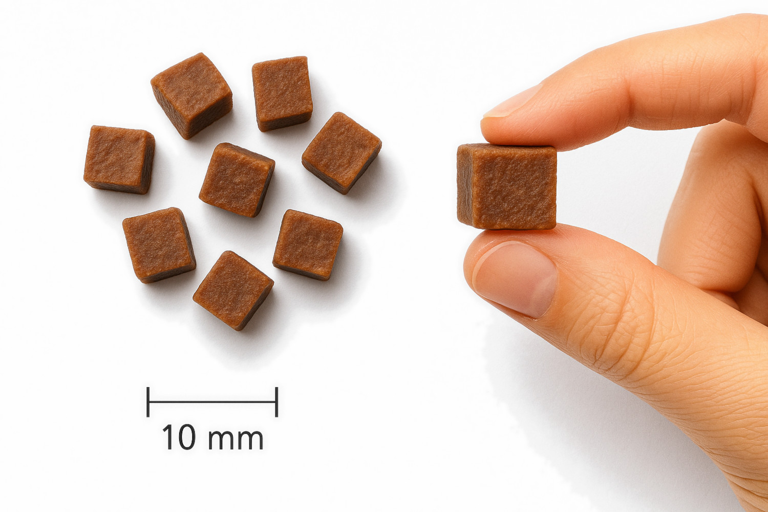 OLLO Air Dried Training Beef Cubes - pamlsek pro psa - 80g - foto 3