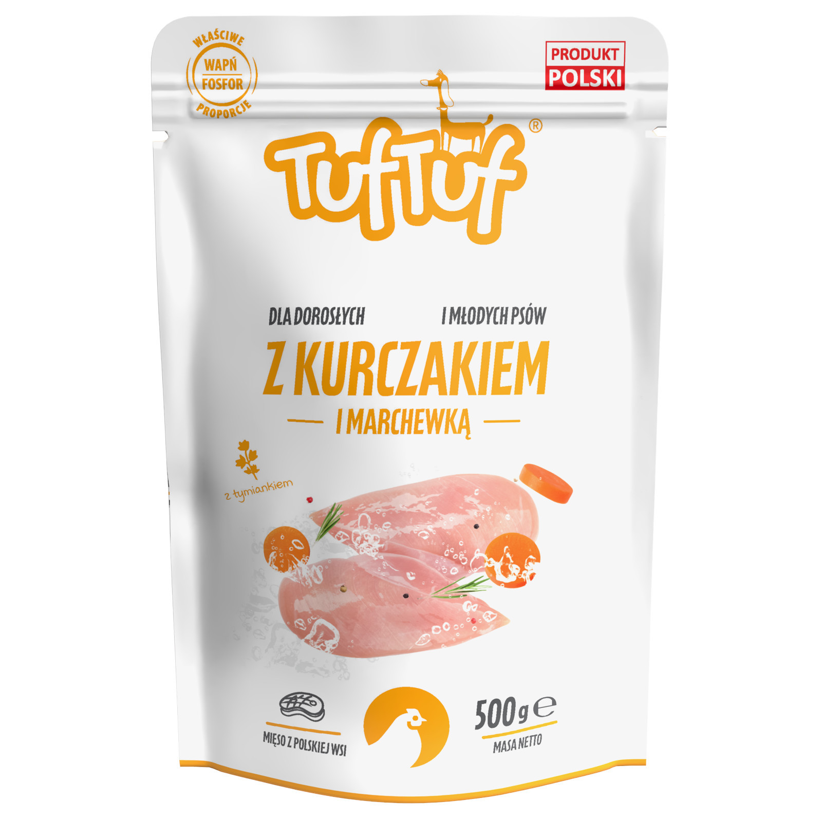 TUF TUF MIX 3 příchutě v sáčcích - vlhké krmivo pro psy - 24x500g - foto 4