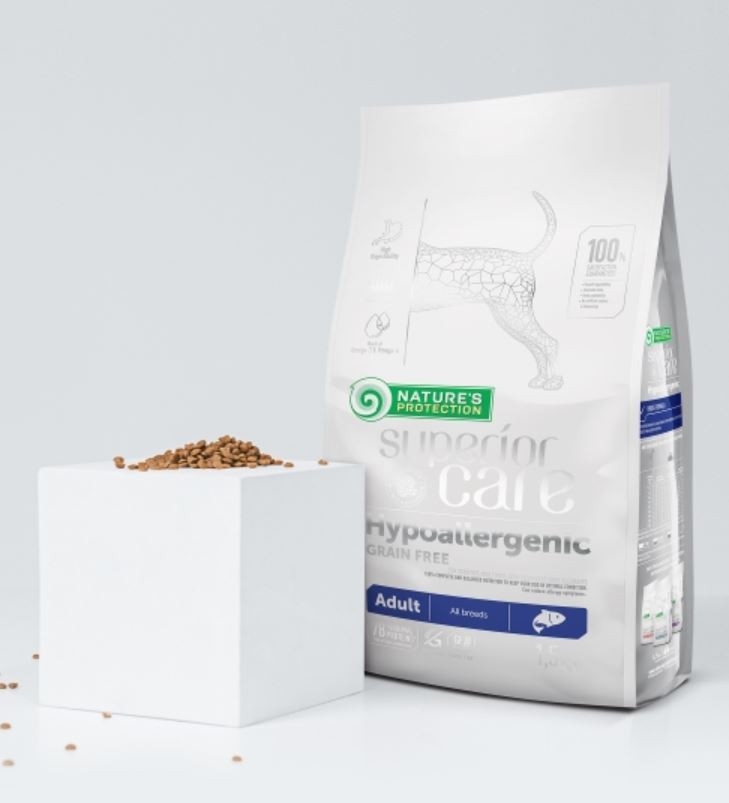 NATURE'S PROTECTION Superior Care Hypoallergenic Salmon - suché krmivo pro psy - 10kg - foto 2