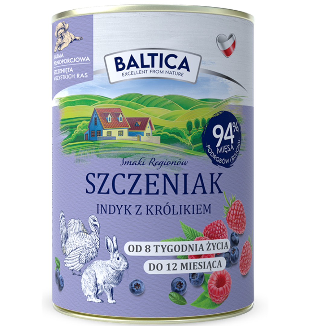 BALTICA Chutě regionů Štěně MIX příchutí - mokré krmivo pro psy - 15x400g - foto 5