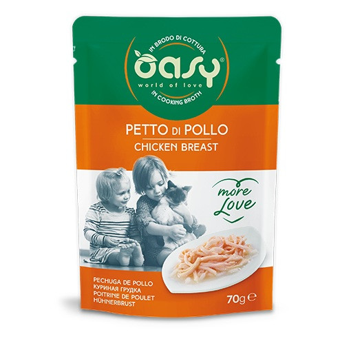 OASY More Love Chicken breast - mokré krmivo pro kočky - 70g - foto 1