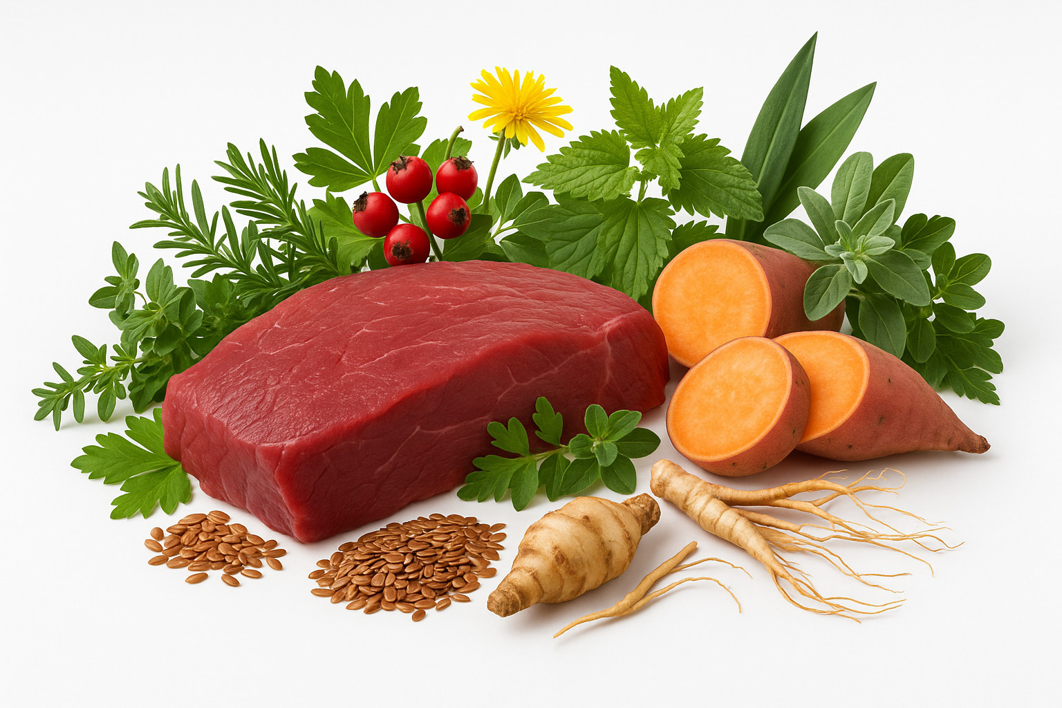 WOLFSBLUT Wide Plain Small breeds Horse with sweet potatoes - suché krmivo pro psy - 4x2kg - foto 2