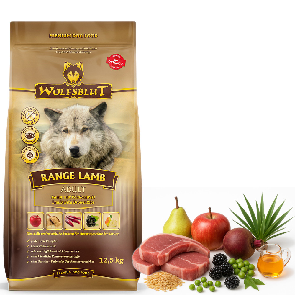 WOLFSBLUT Range Lamb Lamb with rice - suché krmivo pro psy - 12,5kg - foto 5