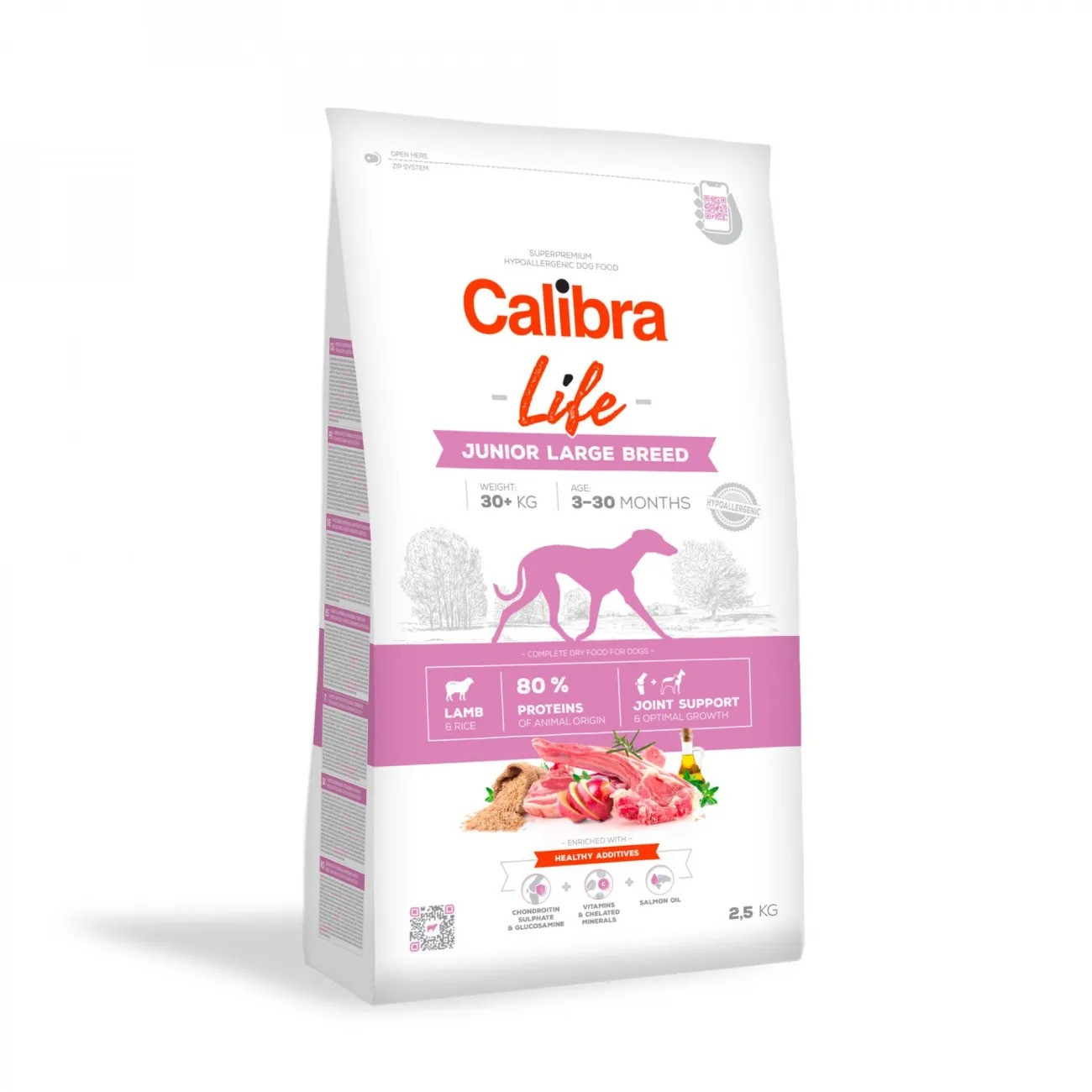 CALIBRA Dog Life Junior Large Breed Lamb - suché krmivo pro psy - 2,5kg - foto 1