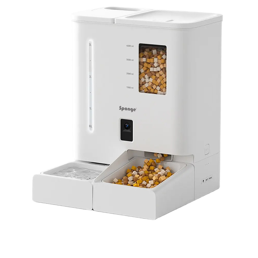 SPONGE Pet Feeder Smart Dual - nádoba na potraviny - inteligentní dávkovač krmiva pro zvířata – 5l - foto 2