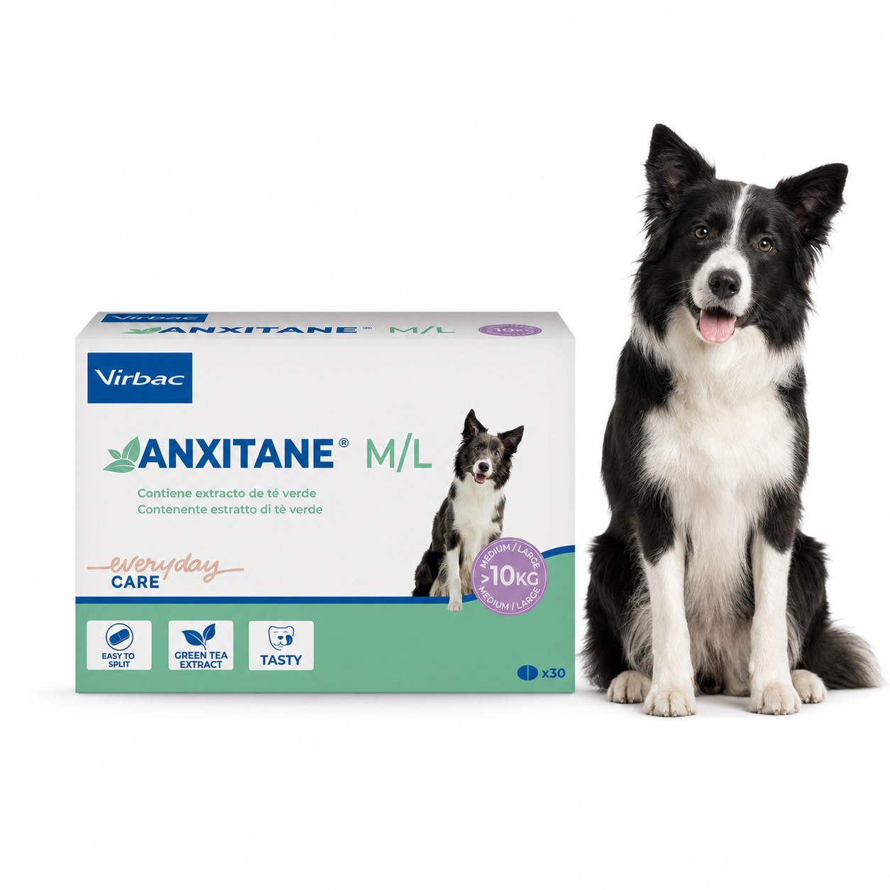 VIRBAC Anxitane Medium & Large - uklidňující přípravek pro psy - 30 tablet - foto 4
