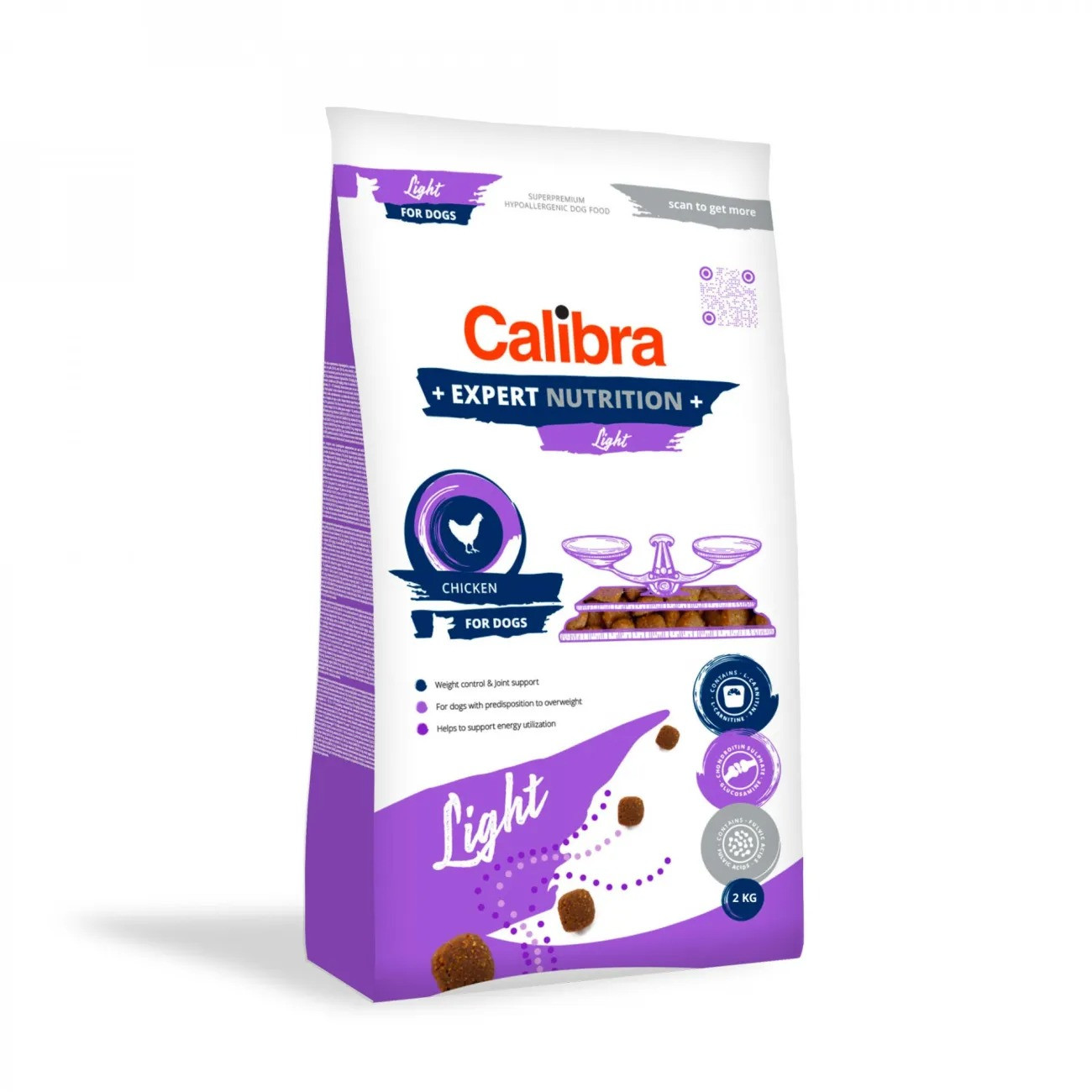 CALIBRA Dog Expert Nutrition Light - suché krmivo pro psy - 2kg - foto 1