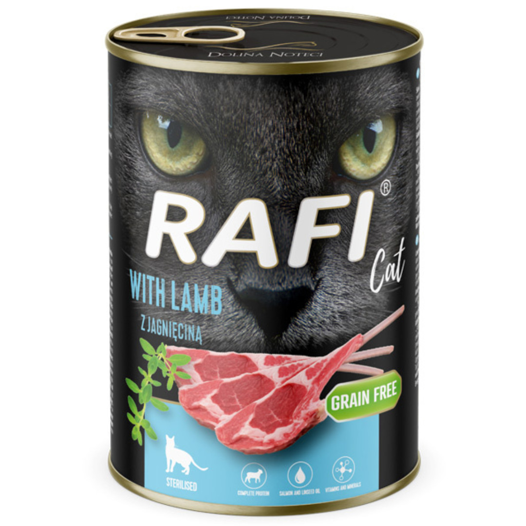 RAFI Cat Adult with lamb - mokré krmivo pro kočky - 400g - foto 1