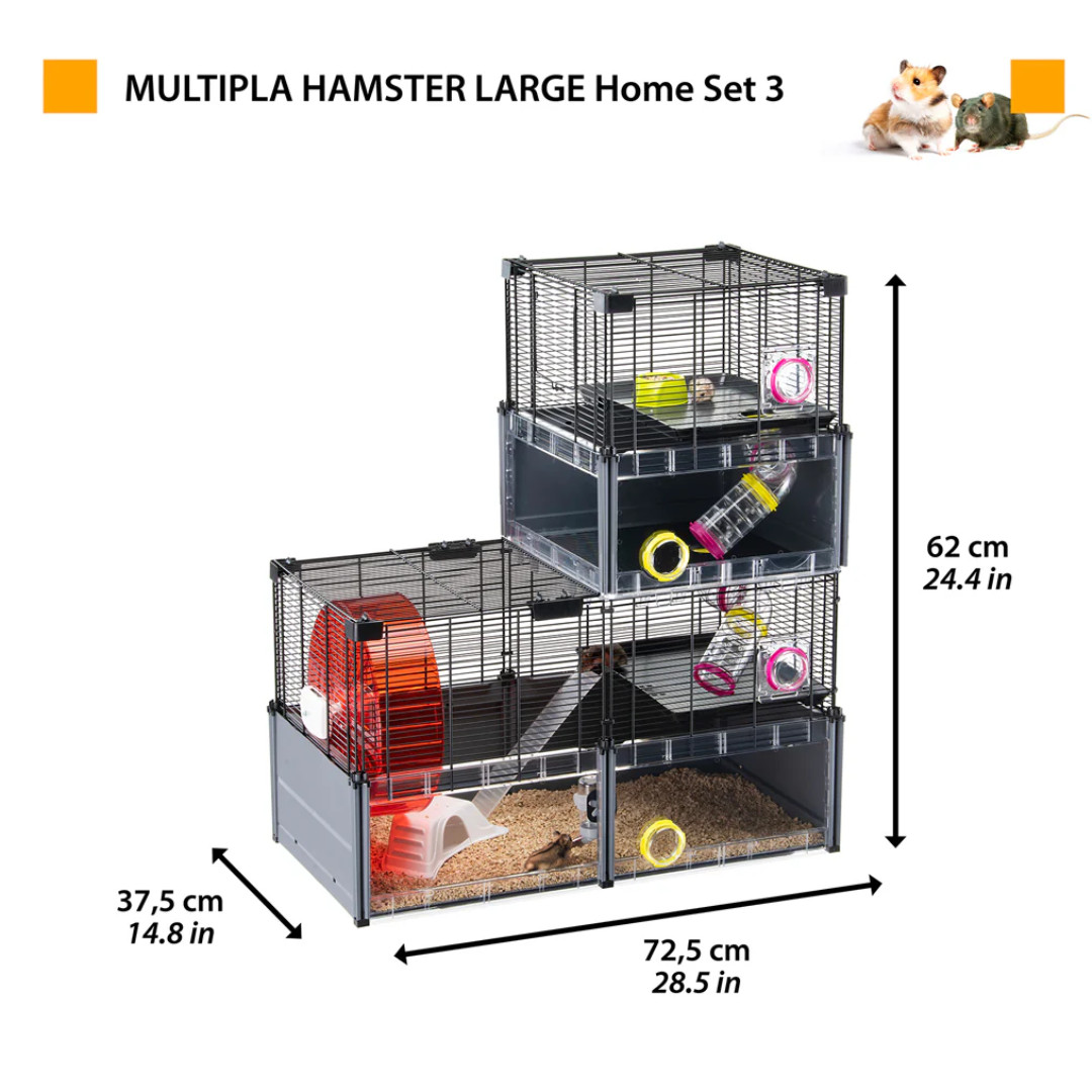 FERPLAST Multipla hamster large - klec pro hlodavce - 107,5 x 37,5 x 42 cm - foto 4
