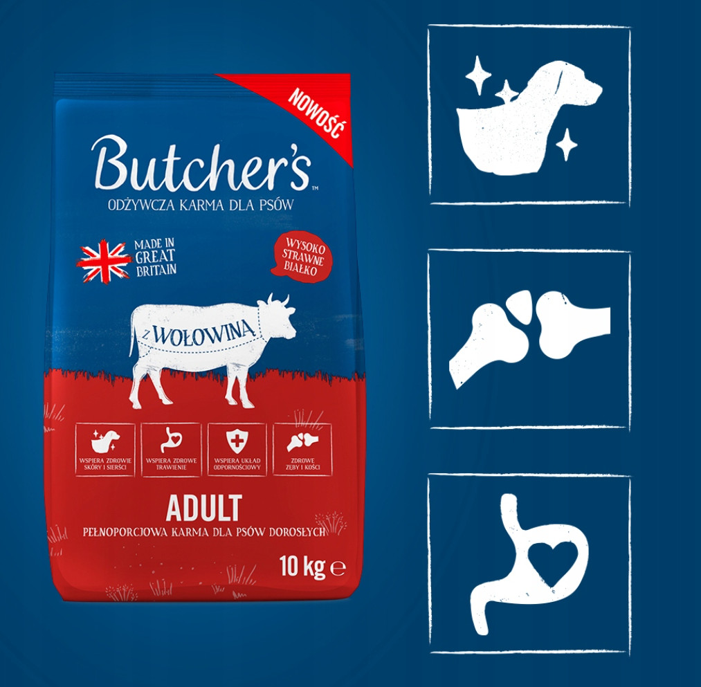 BUTCHER'S Original Beef - suché krmivo pro psy - 10kg - foto 3