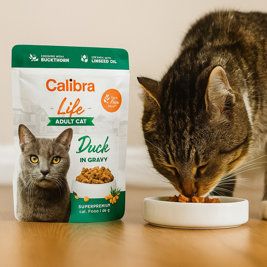 CALIBRA Cat Life Adult Duck in gravy - mokré krmivo pro kočky - 6x85g - foto 2