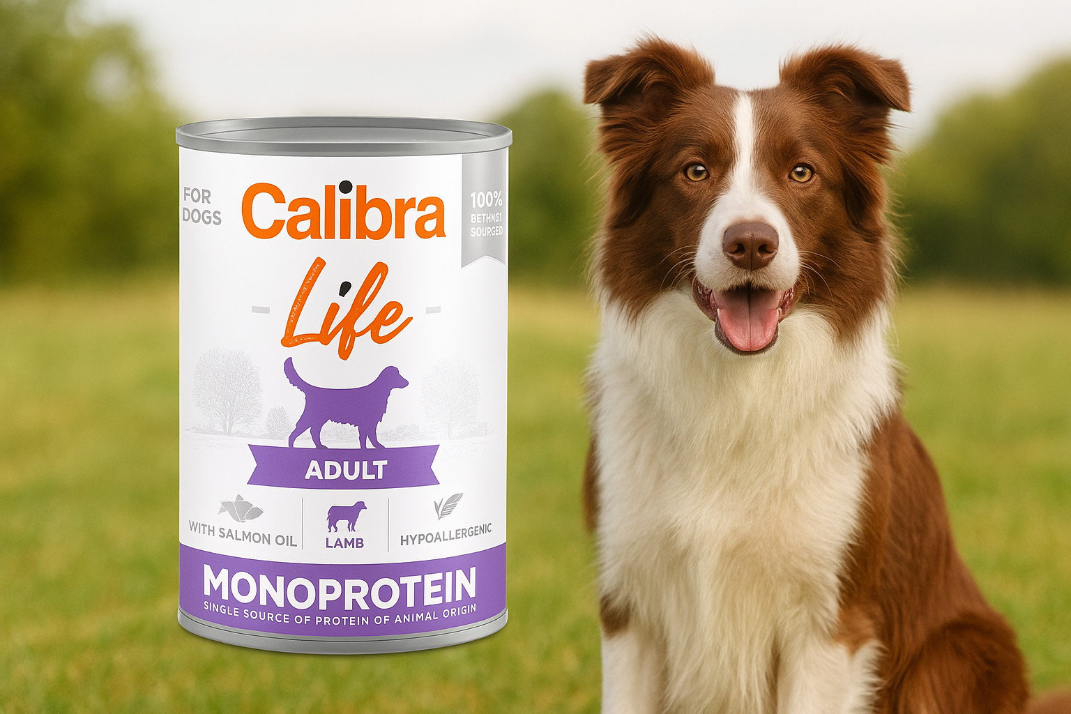 CALIBRA Dog Life Adult Monoprotein Jehněčí - mokré krmivo pro psy - 12x400g - foto 2