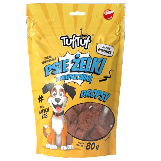 TUF TUF Dog Jelly - kapky MIX 3 příchutě - pamlsek pro psy - 12x80g - foto 6