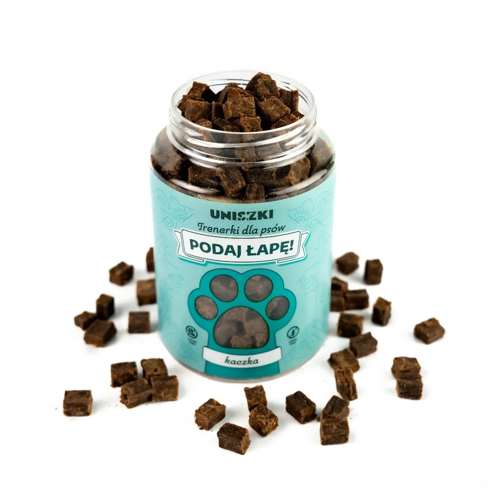 UNISZKI Tréninkové pamlsky Podaj łapę MIX chutí - pamlsek pro psy - 10x150g - foto 24