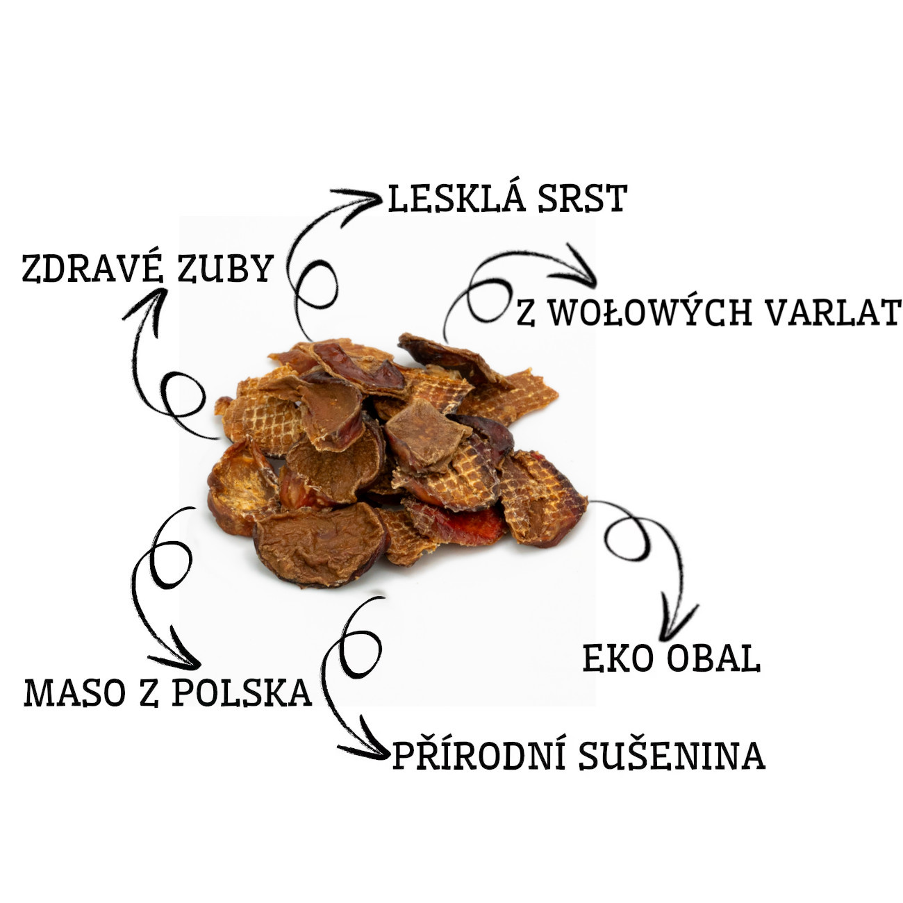 BULT Sušené vepřové kleště s hovězími jádry - pamlsek pro psy - 100g - foto 2