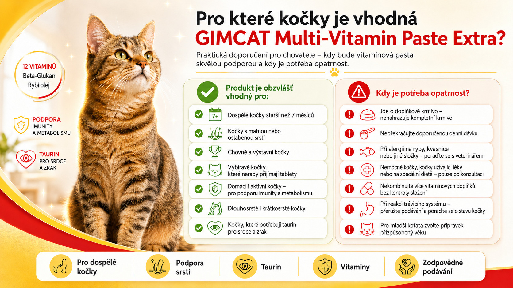 GIMCAT Multi-Vitamin Paste Extra – pamlsek pro kočku – 100g - foto 2