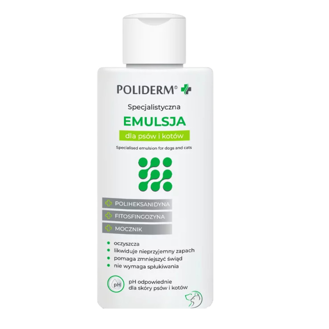 JM SANTE Poliderm - emulze na kůži se sklonem k zánětům pro psy a kočky – 140 ml - foto 3