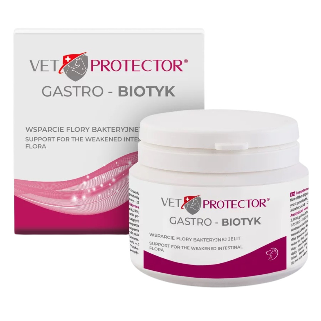 JM SANTE Vet Protector Gastro - Biotyk - multibiotik pro psy a kočky – 60 g - foto 2