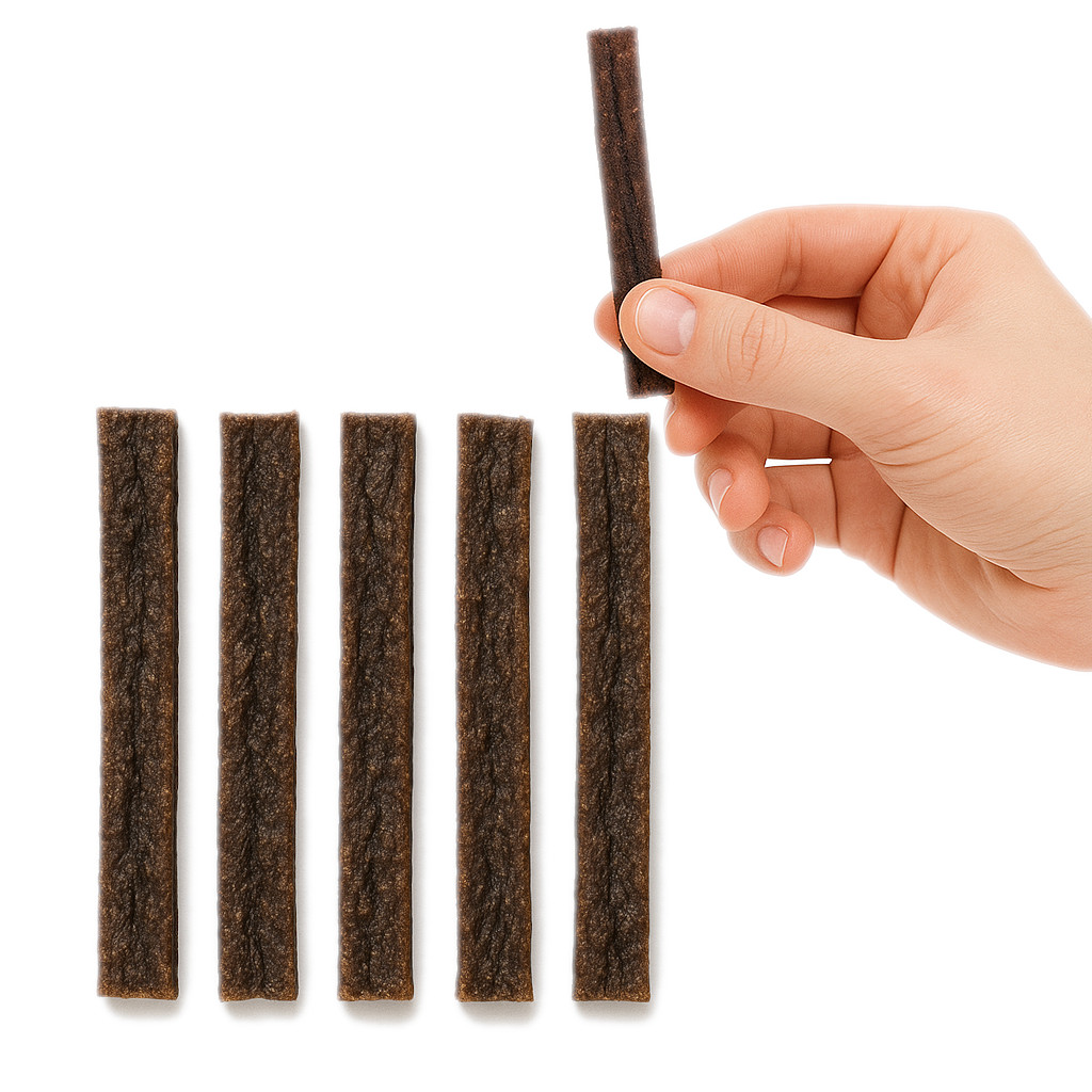 OLLO Air-Dried Beef strips - pamlsek pro psa - 80g - foto 3