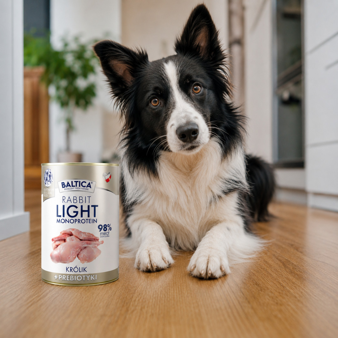 BALTICA Nutraceutic Mono Light Rabbit with prebiotics - vlhké krmivo pro psy - 400g - foto 2