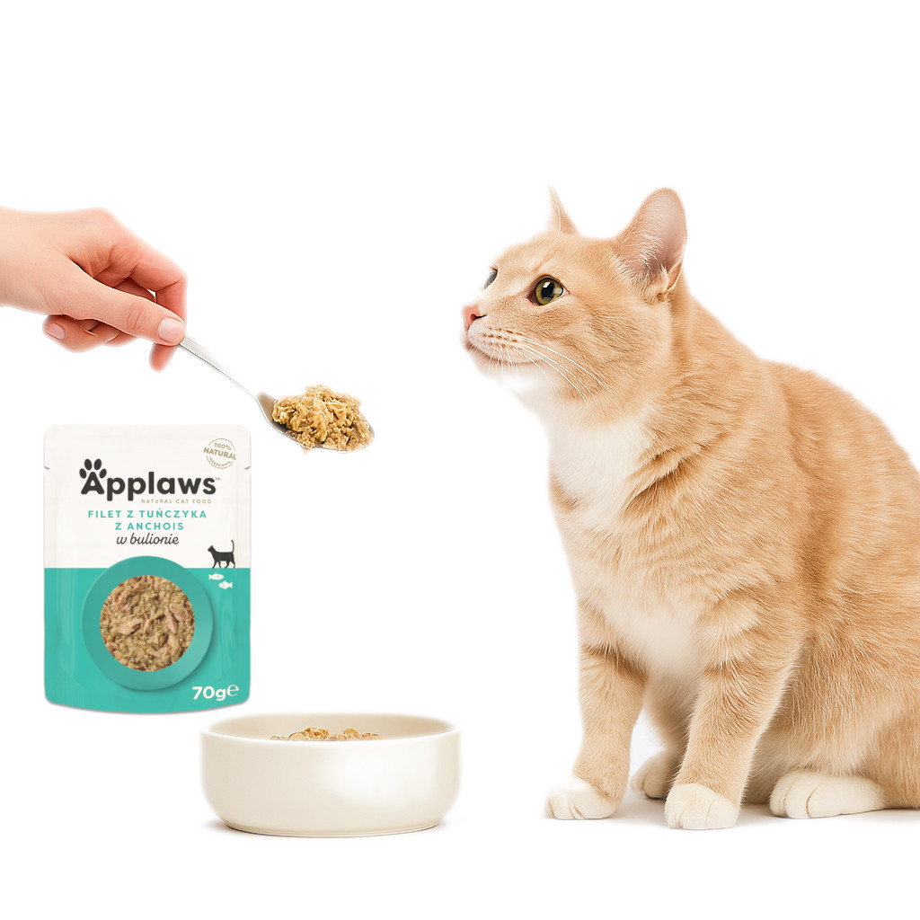 APPLAWS Cat Tuna MIX in broth and jelly - mokré krmivo pro kočky - 10x70g - foto 9