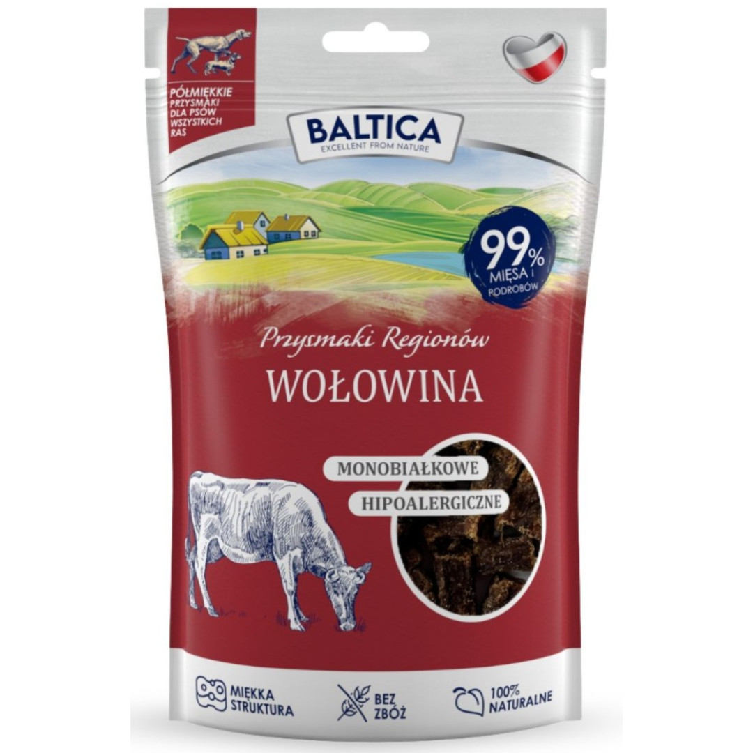 BALTICA Przysmaki regionów Mono Beef - pamlsek pro psa - 80g - foto 1