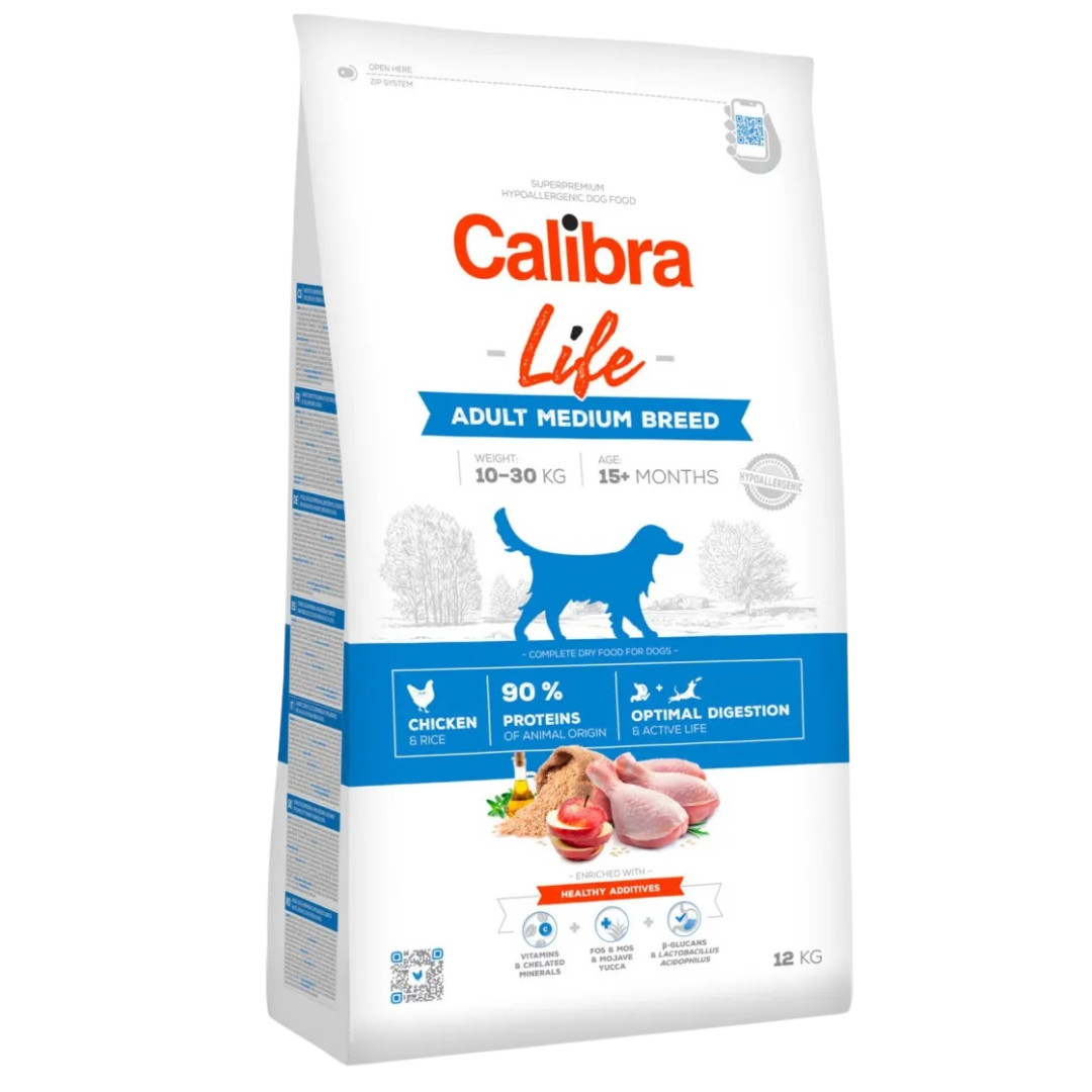 CALIBRA Life Adult Medium breed Chicken - suché krmivo pro psy - 12kg - foto 1