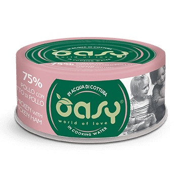 OASY More Love Chicken with ham - mokré krmivo pro kočky - 70g - foto 1