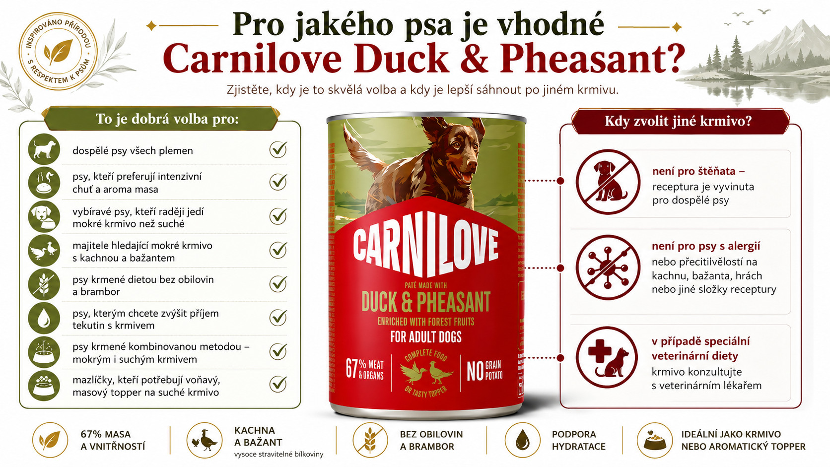 CARNILOVE Dog Duck&Pheasant - mokré krmivo pro psy - 400g - foto 4