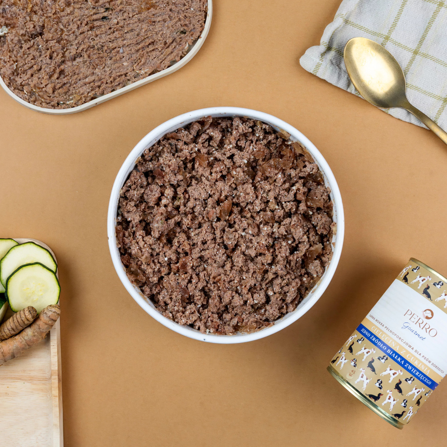 PERRO Gourmet Veal with zucchini - mokré krmivo pro psy - 400g - foto 3