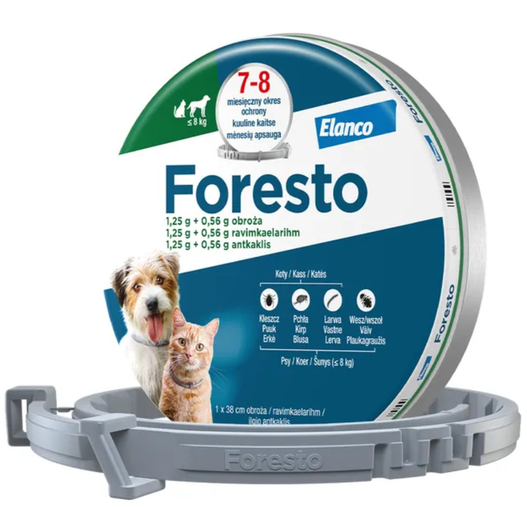 ELANCO Obojek Foresto pro psy a kočky do 8 kg - foto 2