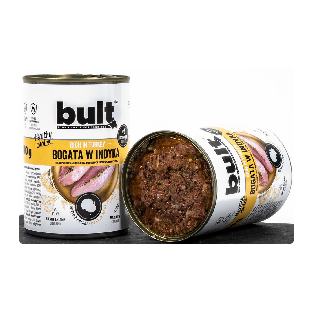 BULT MIX příchutí – mokré krmivo pro psy – 12×400 g - foto 3