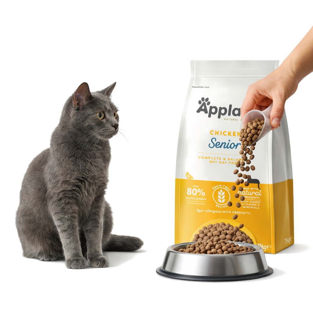 APPLAWS Senior Chicken - suché krmivo pro kočky - 7,5kg - foto 3