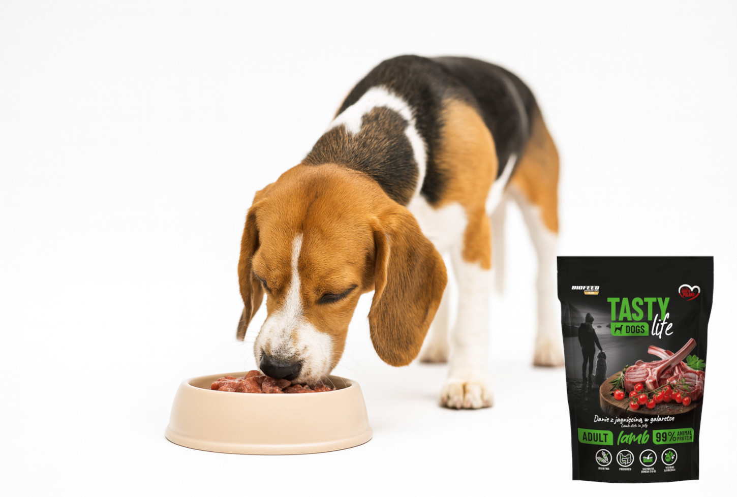 BIOFEED Tasty Dogs Life Lamb - vlhké krmivo pro psy - 500g - foto 5