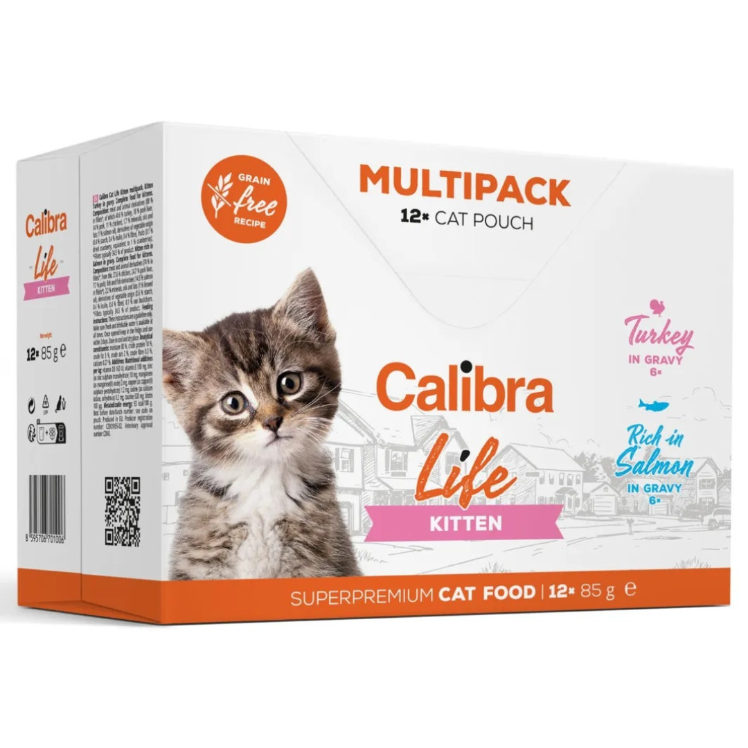 CALIBRA Cat Life pouches Kitten Multipack - mokré krmivo pro kočky - 12x85g - foto 1
