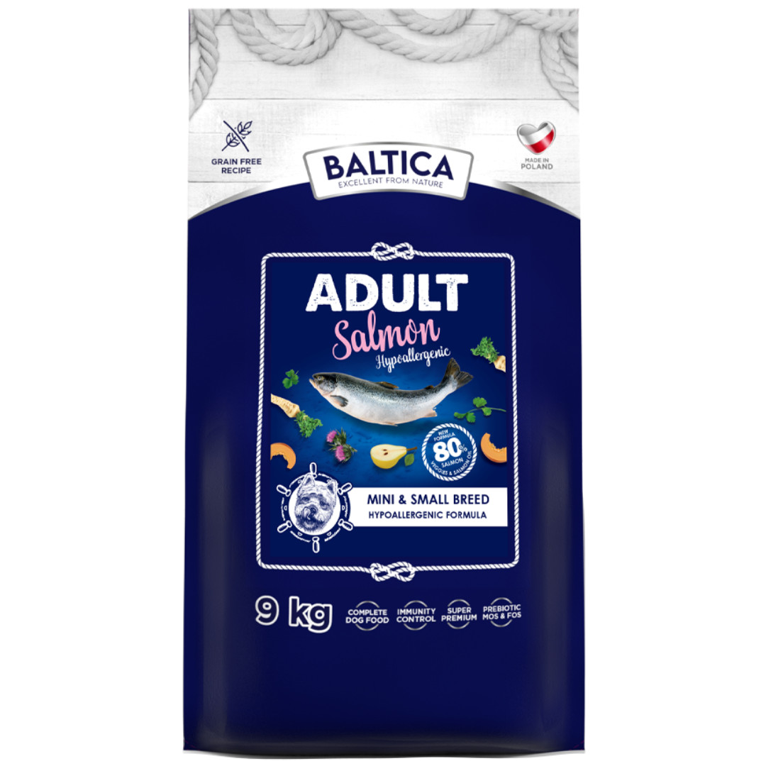 BALTICA Excellent Hypoallergenic Adult Small breeds Mono Salmon - suché krmivo pro psy - 9kg - foto 1