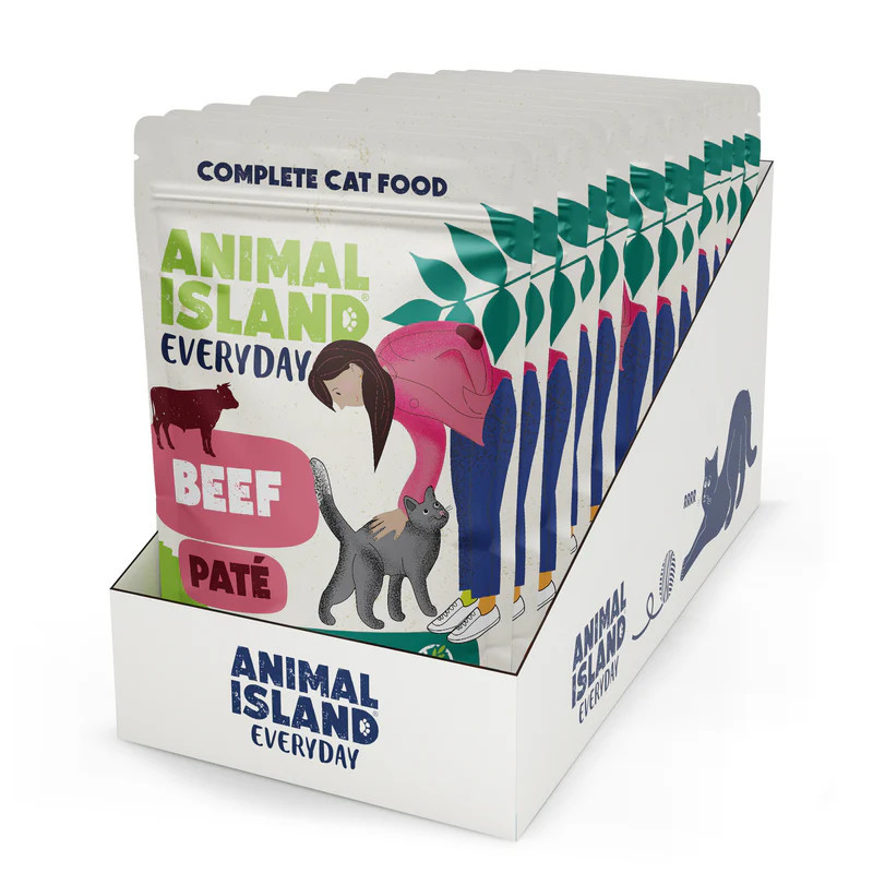 ANIMAL ISLAND Pate Beef - mokré krmivo pro kočky - 12x100g - foto 1