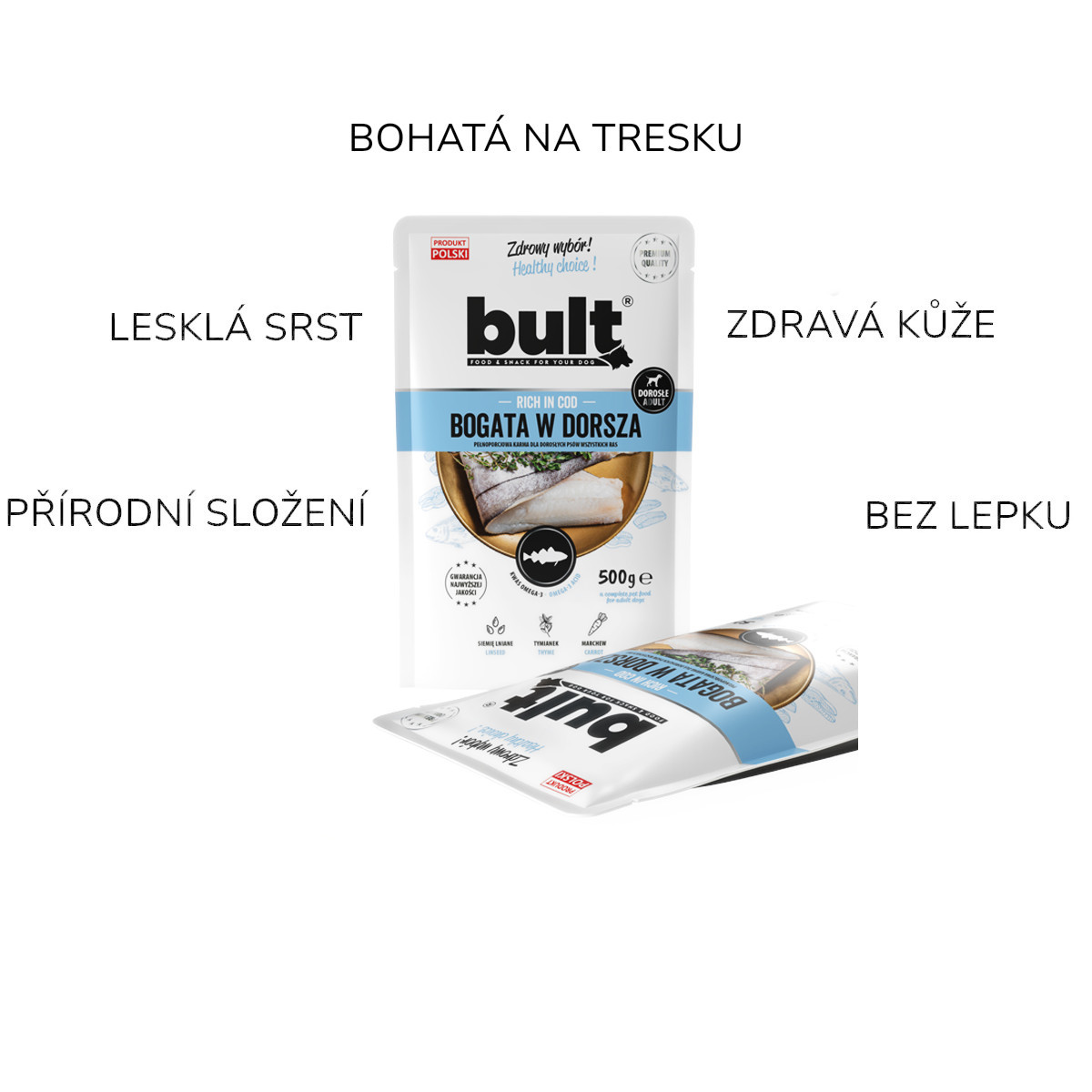 BULT MIX příchutí – mokré krmivo pro psy – 8x500g - foto 2